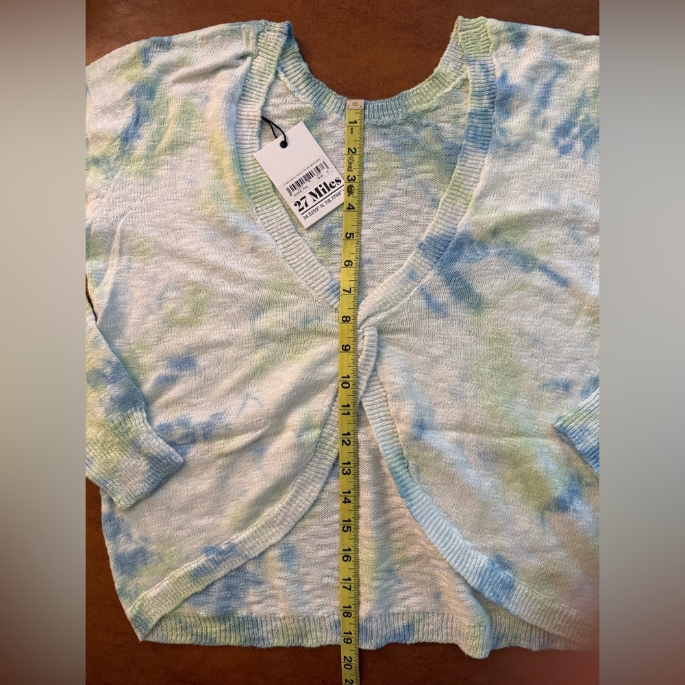 27 Miles Malibu Twist Back Sweater Tie-Dye Size Small NWT - Picture 7 of 7